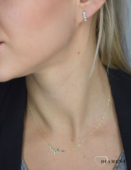 Złote kolczyki 333 'potrójna cyrkonia w złotej oprawie' 💎 Złote kolczyki wykonane z wysokiej jakości złota próby 333  (3).JPG